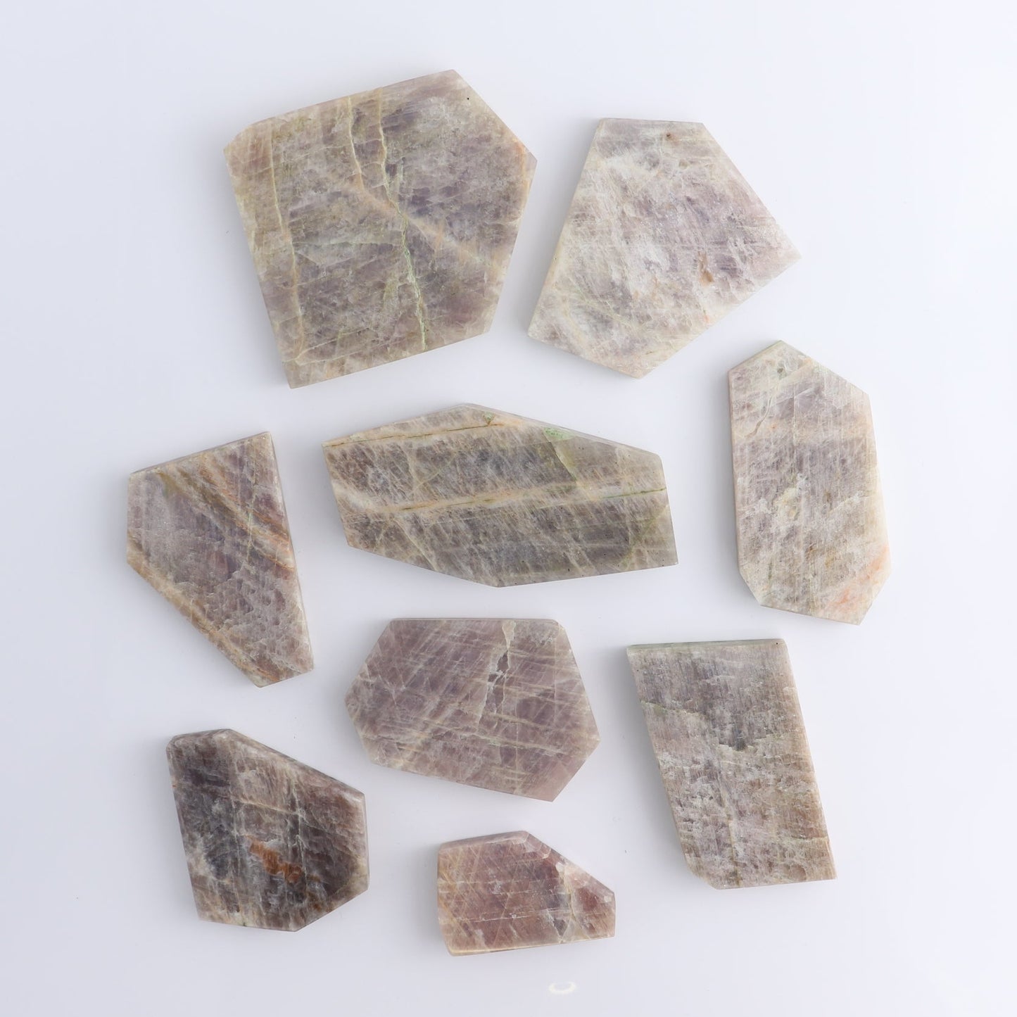 Moonstone Slices & Slabs Set of 7