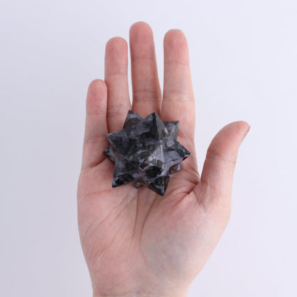 Indigo Gabbro Stars Set of 19 & 1 Cut Base Star