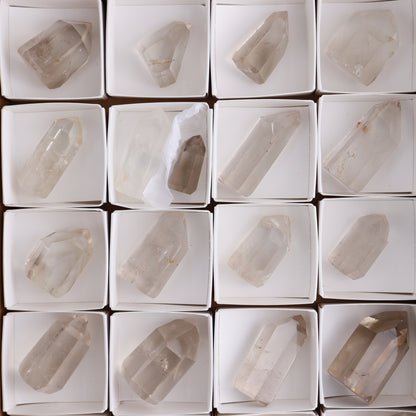 Smoky Quartz Towers Set of 21 - Expert Wholesale and Supplier of Wholesale Crystals & Bulk Gemstones, ["Points","Quartz","Smoky Quartz","Towers"]