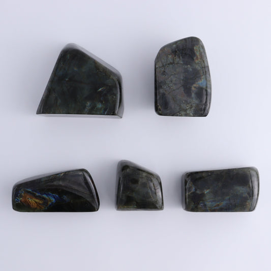 Labradorite Freeform Set of 5 - Expert Wholesale and Supplier of Wholesale Crystals & Bulk Gemstones, ["Freeforms","Labradorite","Madagascar"]