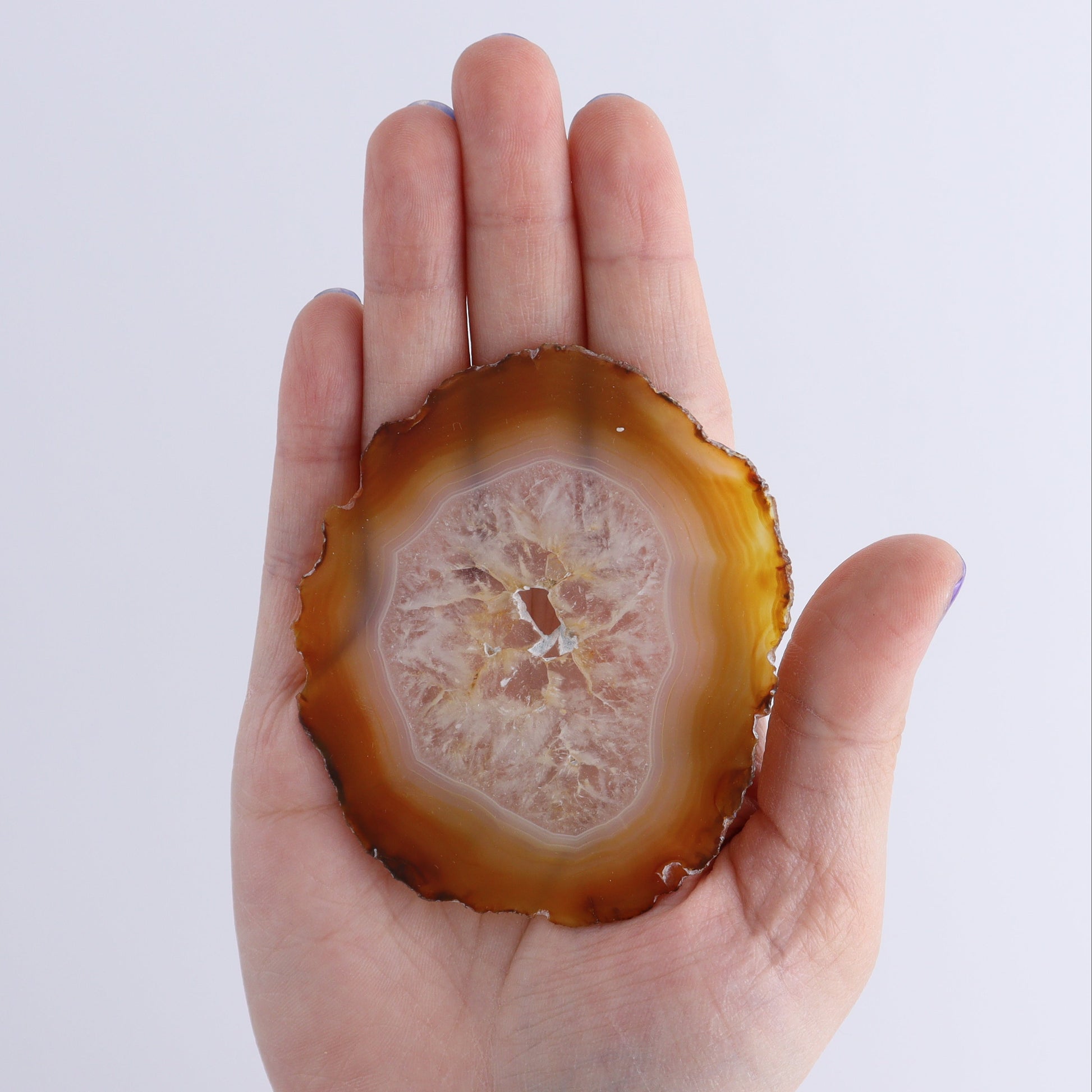 Iris Agate Slices Set of 5 - Expert Wholesale and Supplier of Wholesale Crystals & Bulk Gemstones, ["Agate","Iris Agate","Slices and Slabs"]