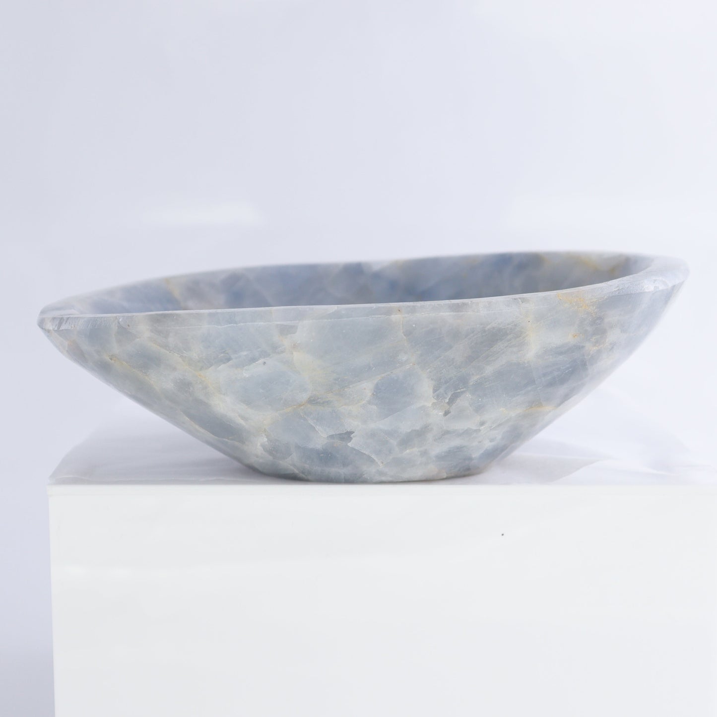 Blue Calcite Bowls Set of 3 - Expert Wholesale and Supplier of Wholesale Crystals & Bulk Gemstones, ["Blue Calcite","bowl","Bowls","Calcite","Mexico"]