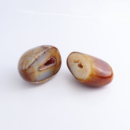 Carnelian Geodes Set of 2