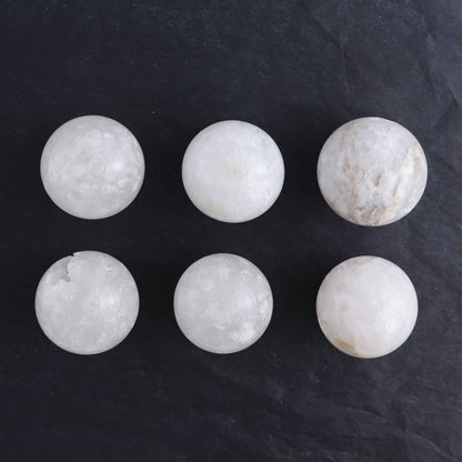 One Medium White Quartz Sphere