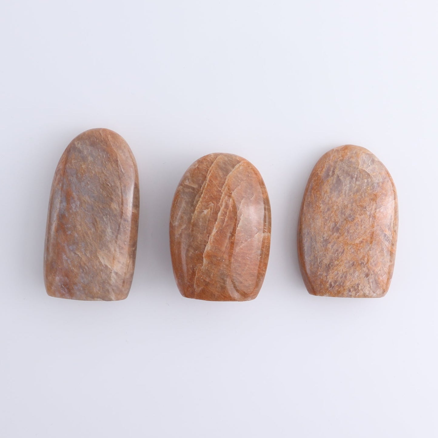 Peach Moonstone Freeform Set of 6