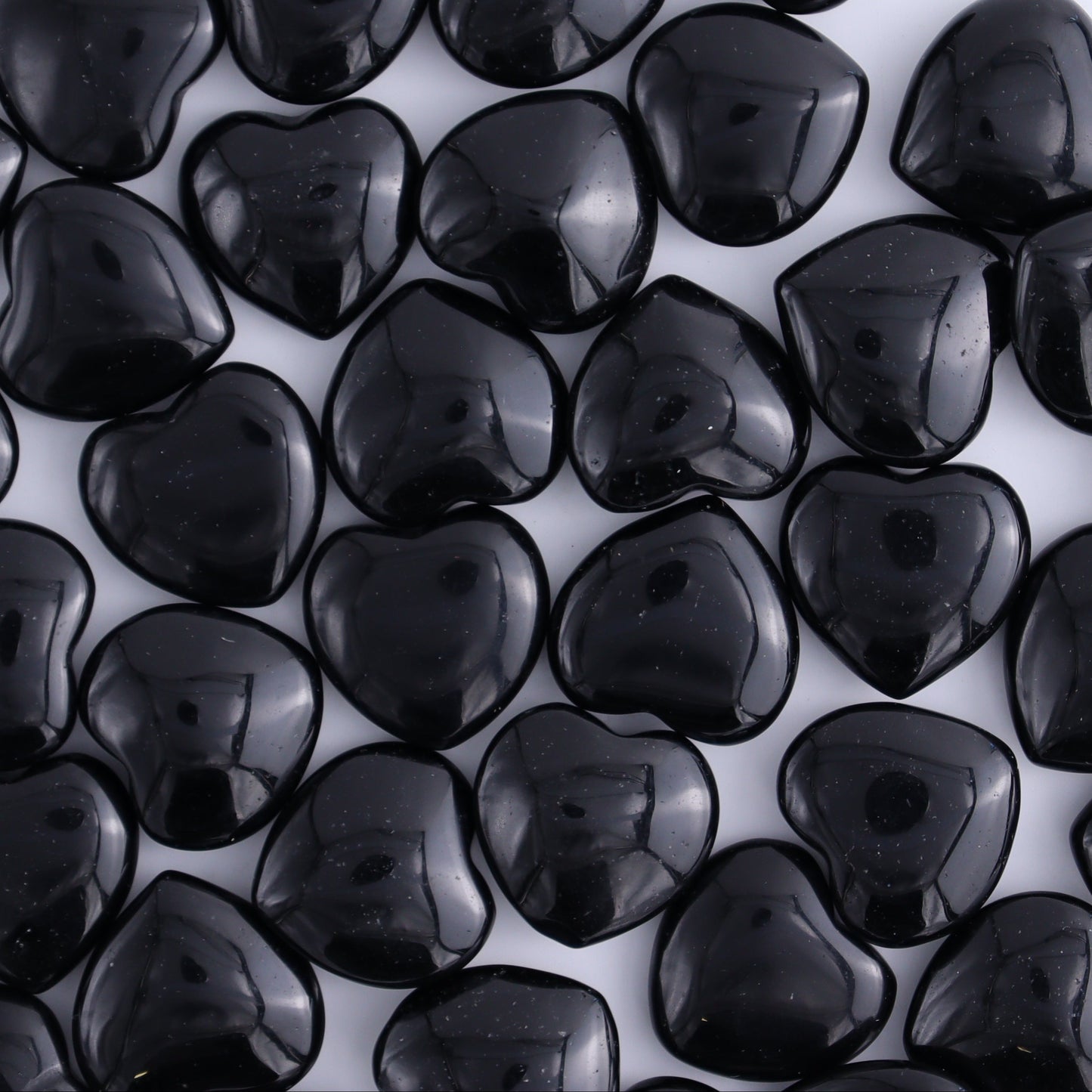 50 pcs Mini Obsidian Hearts - Expert Wholesale and Supplier of Wholesale Crystals & Bulk Gemstones, ["Hearts","Obsidian"]