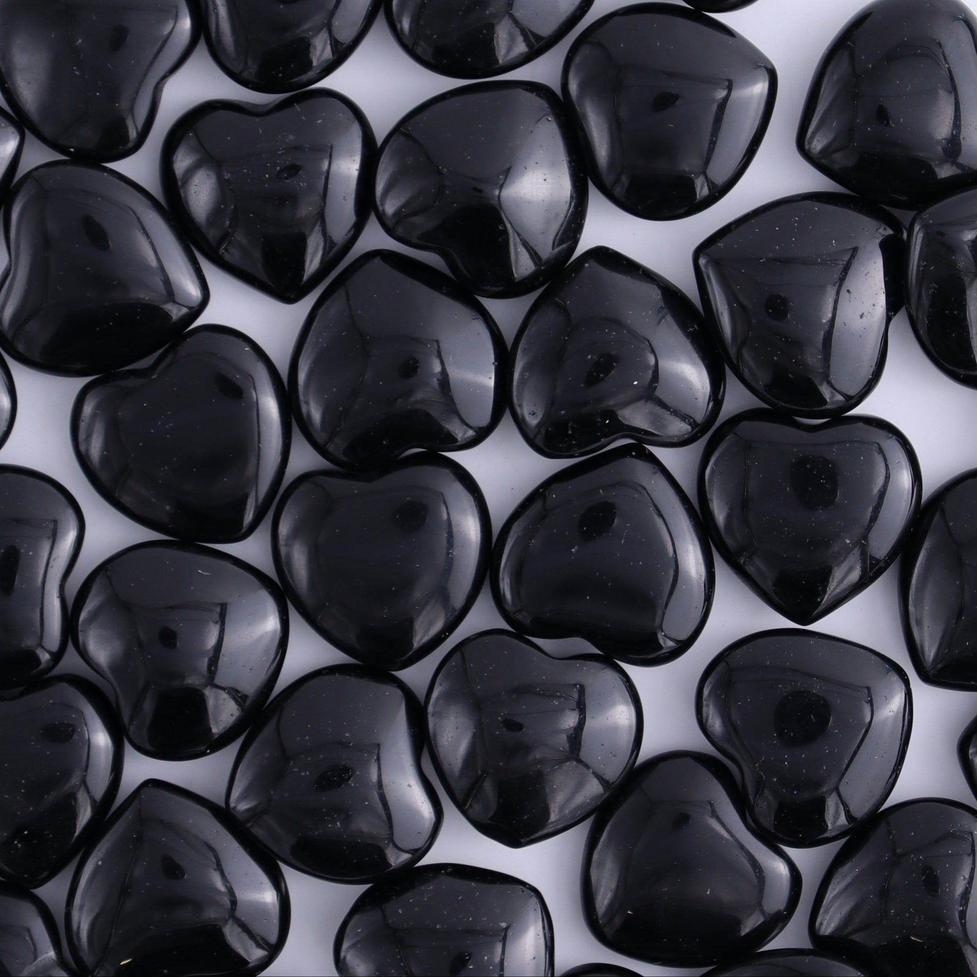 50 pcs Mini Obsidian Hearts - Expert Wholesale and Supplier of Wholesale Crystals & Bulk Gemstones, ["Hearts","Obsidian"]