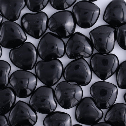 50 pcs Mini Obsidian Hearts - Expert Wholesale and Supplier of Wholesale Crystals & Bulk Gemstones, ["Hearts","Obsidian"]