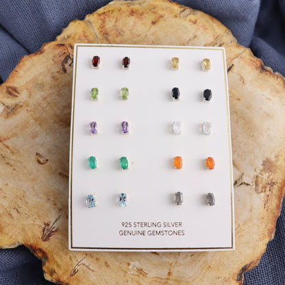 10 Pairs of Various Gemstones Earrings - Expert Wholesale and Supplier of Wholesale Crystals & Bulk Gemstones, ["Amethyst","Aquamarine","Black Onyx","carnelian","Citrine","earrings","Garnet","Green Onyx","Labradorite","onyx","Peridot","Rainbow Moonstone"]