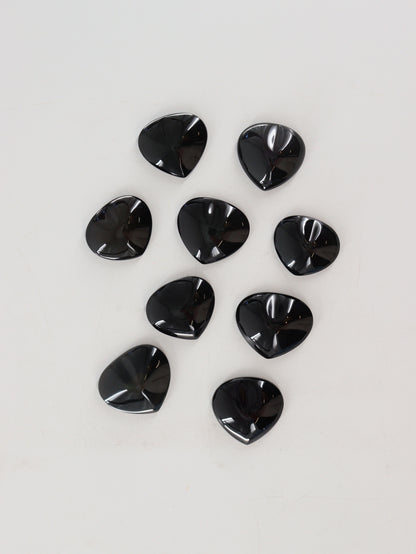 Obsidian Hearts Set of 9 - Expert Supplier of Wholesale Crystals & Bulk Gemstones