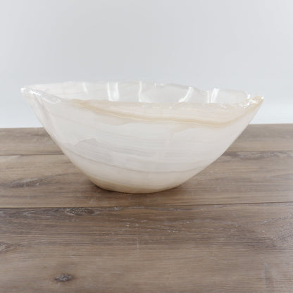 Mexican Onyx/Calcite Bowl 12"