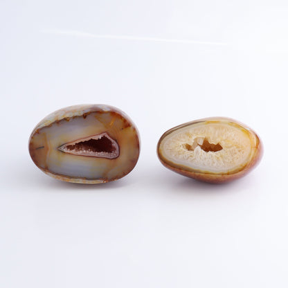 Carnelian Geodes Set of 2 - Expert Wholesale and Supplier of Wholesale Crystals & Bulk Gemstones, ["carnelian","Geodes","Madagascar"]
