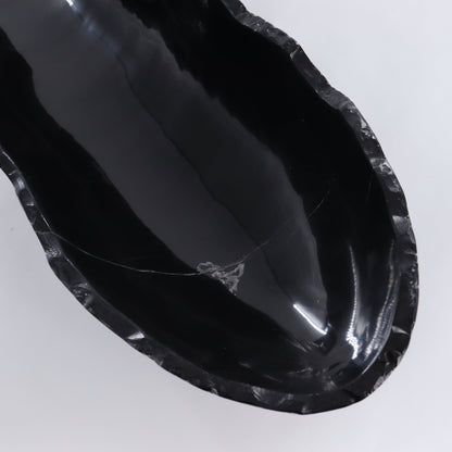 Black Marble Canoe Bowl - Expert Wholesale and Supplier of Wholesale Crystals & Bulk Gemstones, ["Black Marble","Bowls","canoe","Marble","Mexico"]