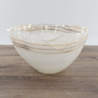 Mexican Onyx/Calcite Bowl 12"
