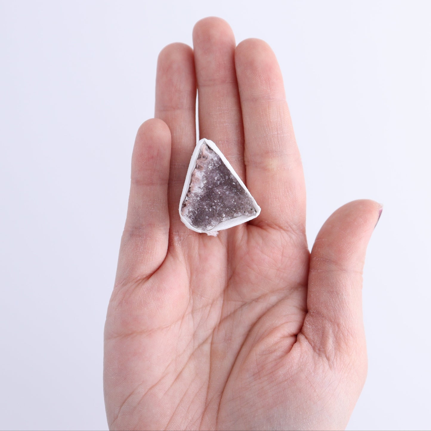 Uruguay Rainbow Amethyst Clusters Flat of 15