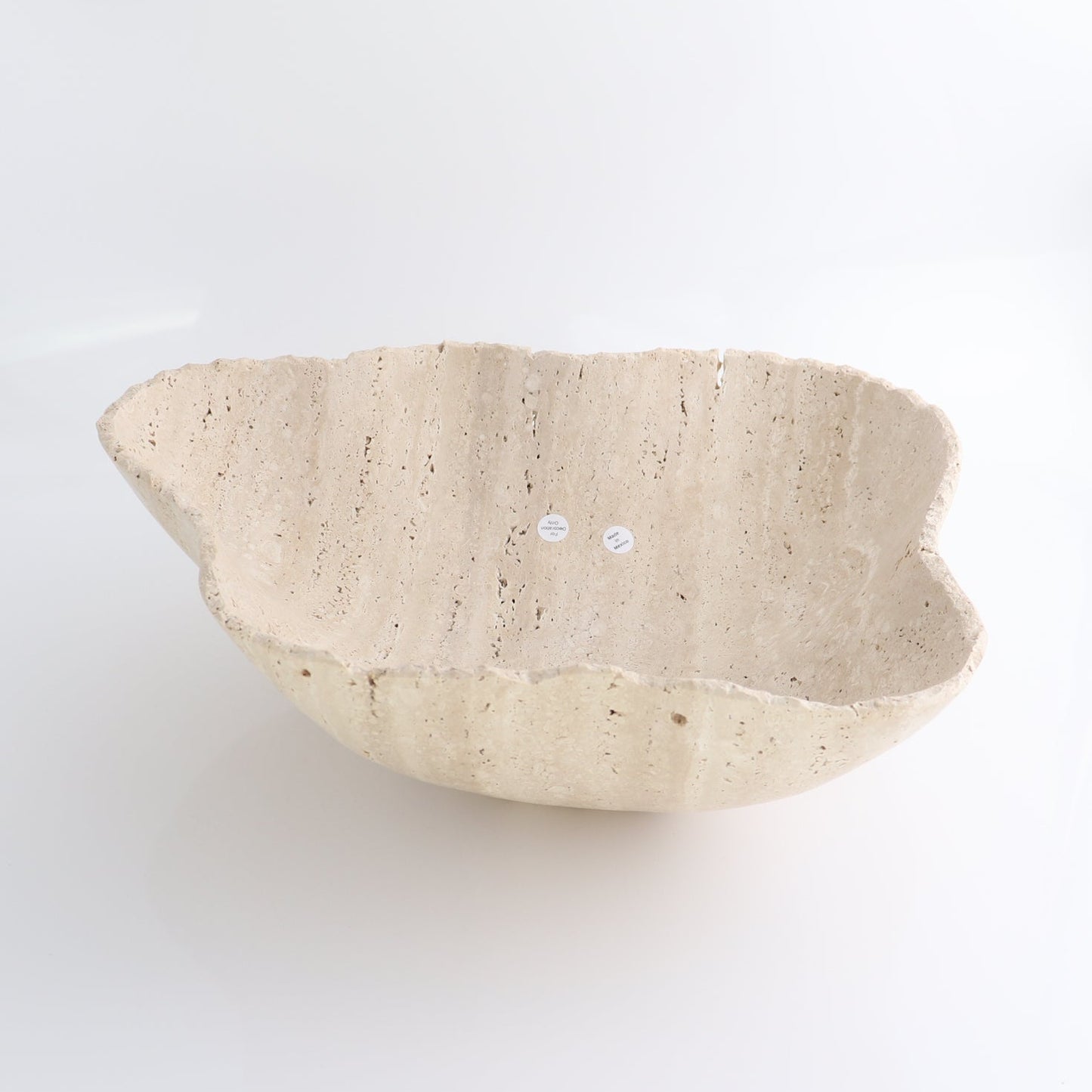 Mexican Travertine Bowl 14"