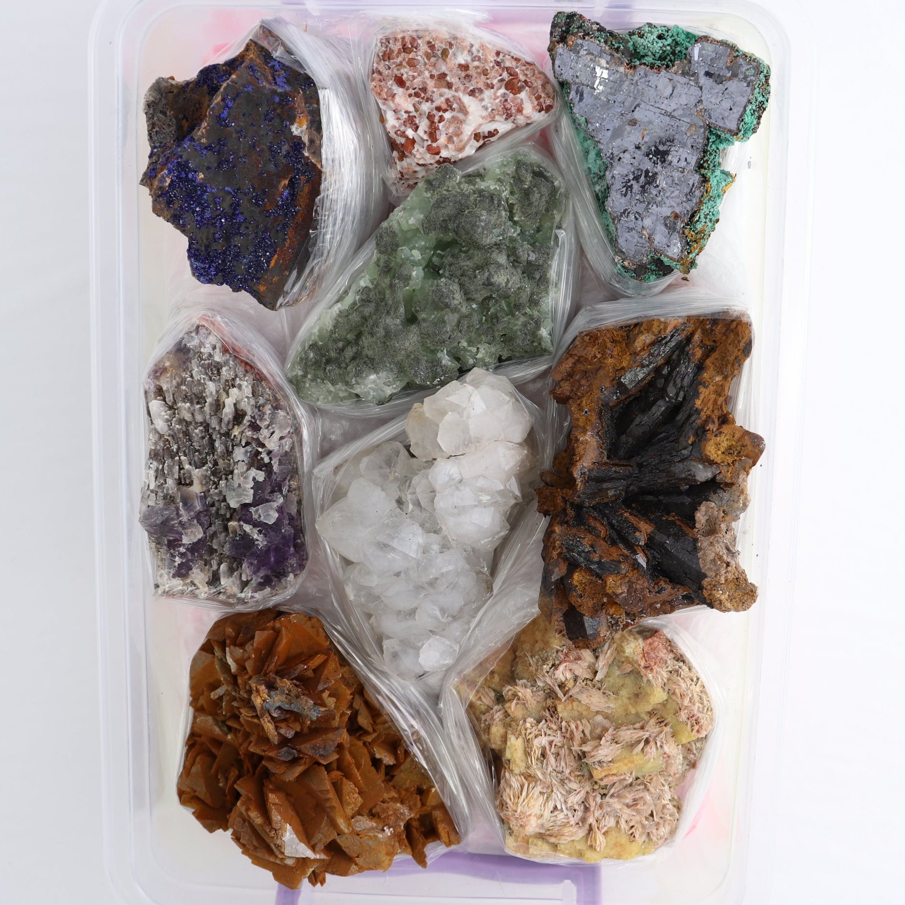 Mixed Minerals Flat from Morocco | Mi Esperanza Minerals | Supplier of Crystals and Onyx
