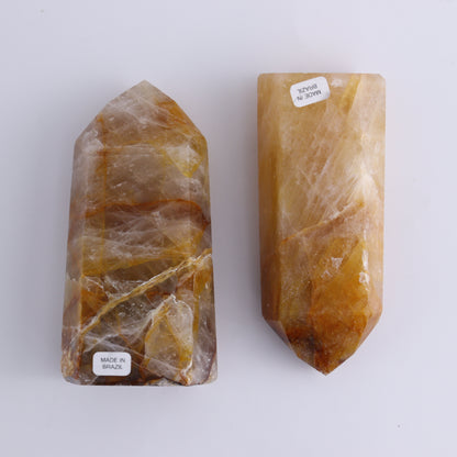 Golden Healer Towers Set of 4 - Expert Wholesale and Supplier of Wholesale Crystals & Bulk Gemstones, ["Brazil","Golden Healer","Towers"]