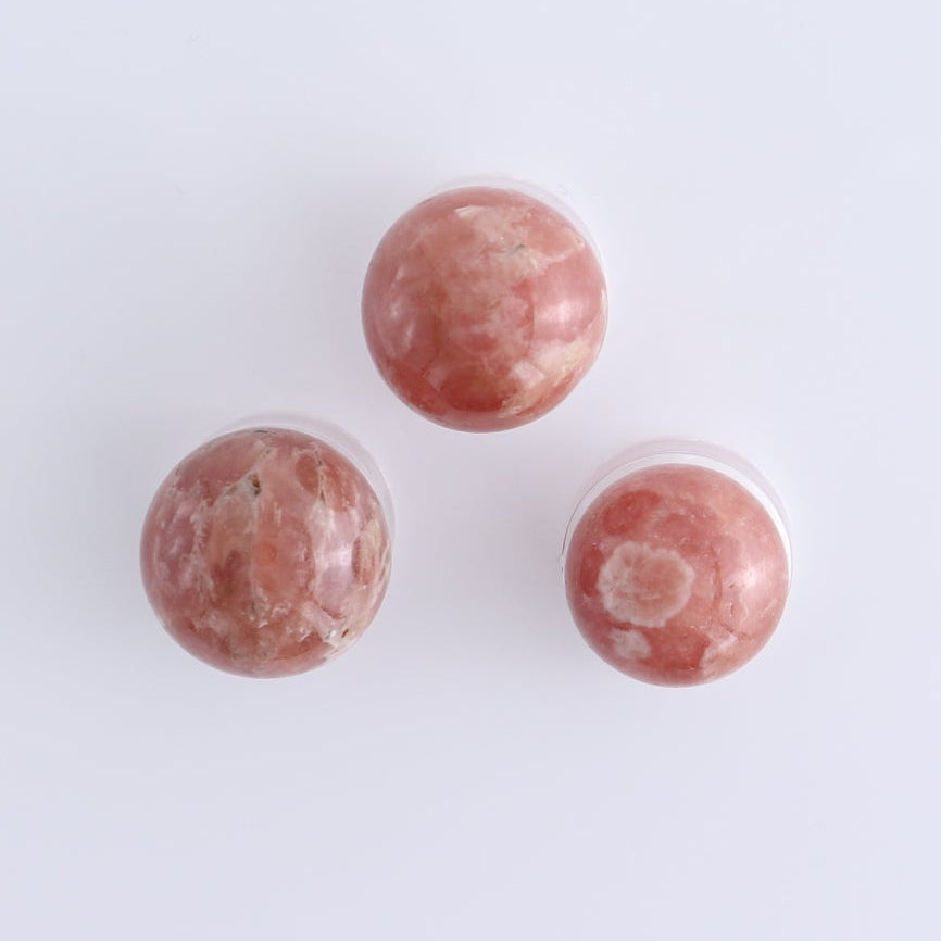 Rhodochrosite Spheres Set of 12