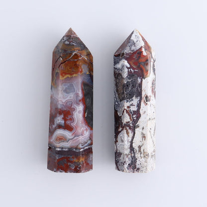 Crazy Lace Agate Towers Set of 8