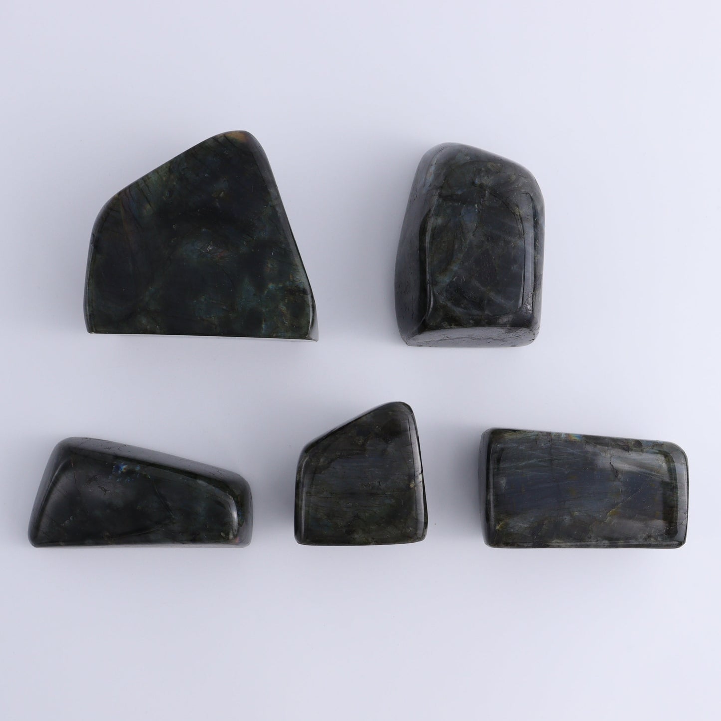 Labradorite Freeform Set of 5 - Expert Wholesale and Supplier of Wholesale Crystals & Bulk Gemstones, ["Freeforms","Labradorite","Madagascar"]