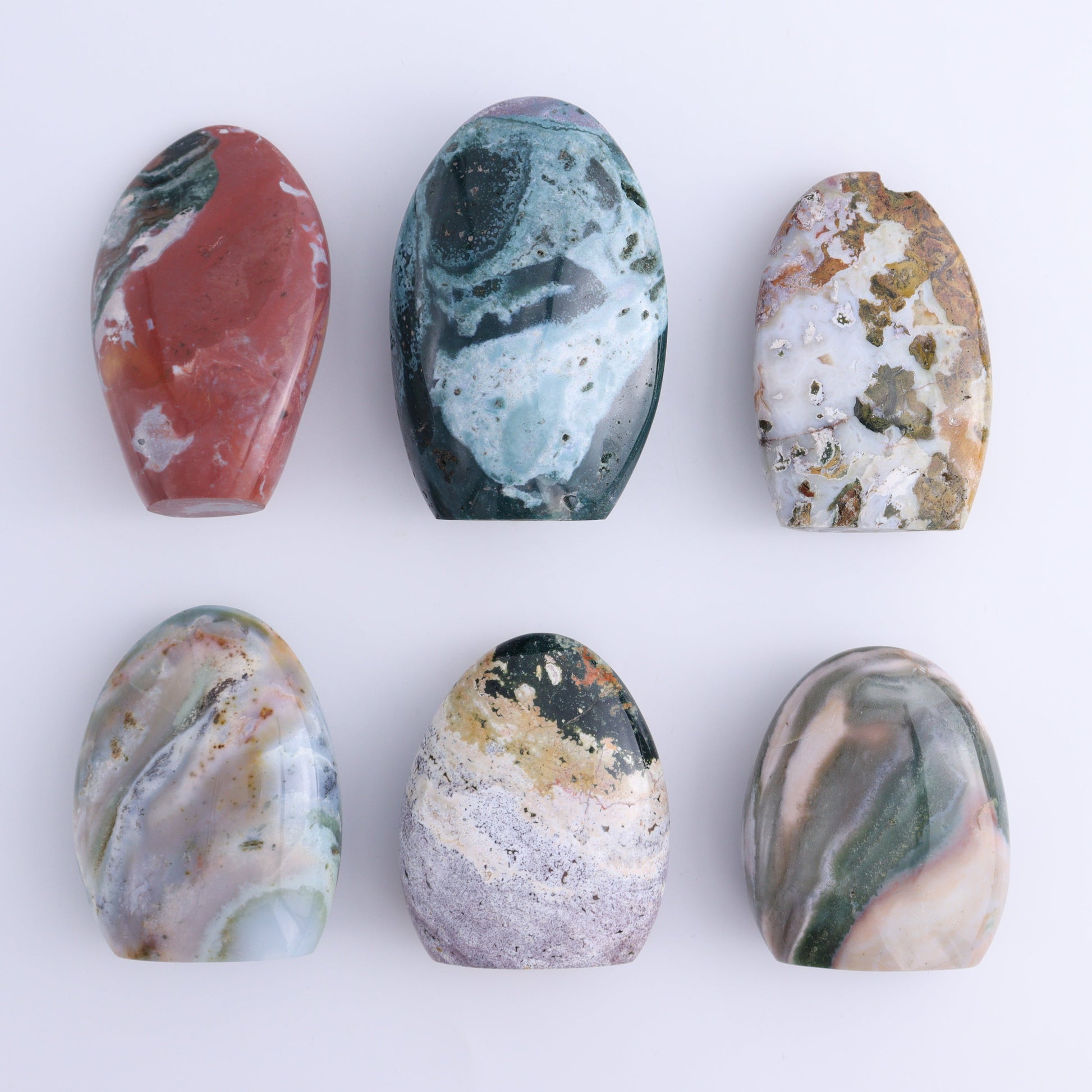 Ocean Jasper Freeform Set of 6 - Expert Wholesale and Supplier of Wholesale Crystals & Bulk Gemstones, ["Freeforms","jasper","Ocean Jasper"]
