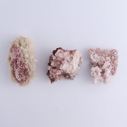 Pink Halite Set of 12 - Expert Wholesale and Supplier of Wholesale Crystals & Bulk Gemstones, ["Flats","Halite","Pink Halite","United States"]