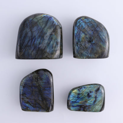 Labradorite Freeform Set of 4 - Expert Wholesale and Supplier of Wholesale Crystals & Bulk Gemstones, ["Freeforms","Labradorite","Madagascar"]