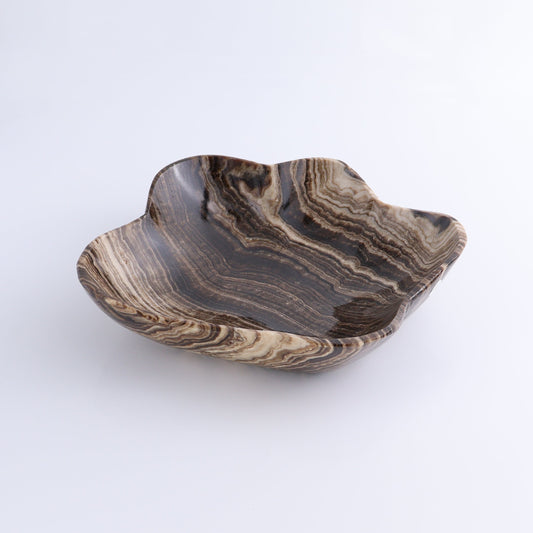 One Bowl Mexican Onyx/Calcite Chocolate with Banding - Expert Wholesale and Supplier of Wholesale Crystals & Bulk Gemstones, ["bowl","Calcite","Catalog Onyx","Decorative Dish","Mexico","onyx"]