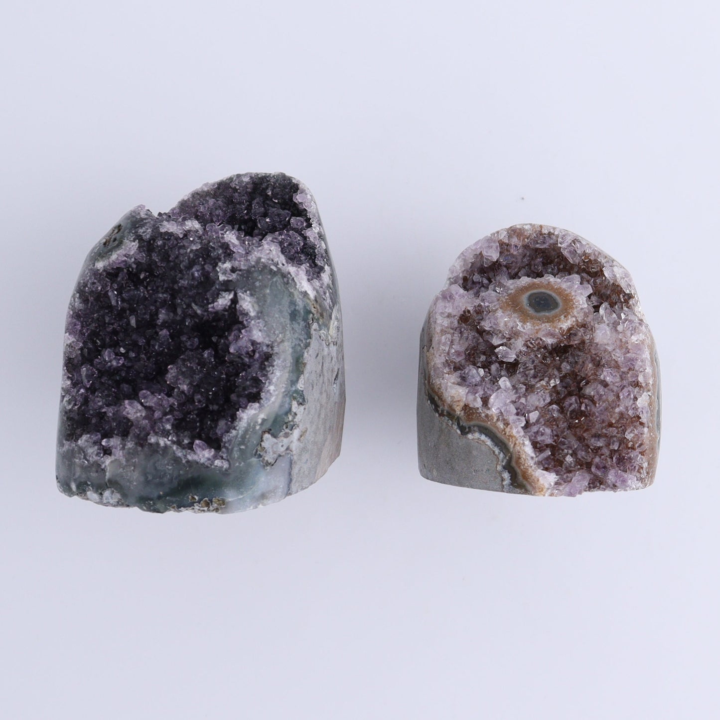 Uruguay Amethyst Cut Base Set of 6 - Expert Wholesale and Supplier of Wholesale Crystals & Bulk Gemstones, ["Amethyst","Cut Base","Uruguay"]