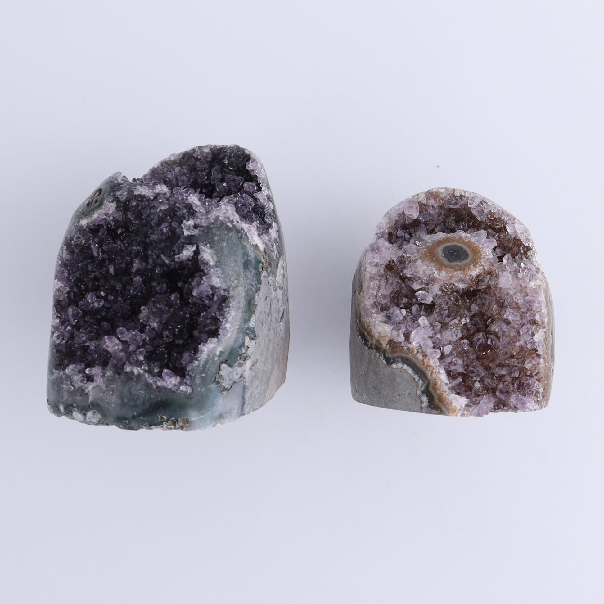 Uruguay Amethyst Cut Base Set of 6 - Expert Wholesale and Supplier of Wholesale Crystals & Bulk Gemstones, ["Amethyst","Cut Base","Uruguay"]