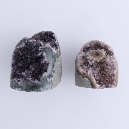 Uruguay Amethyst Cut Base Set of 6 - Expert Wholesale and Supplier of Wholesale Crystals & Bulk Gemstones, ["Amethyst","Cut Base","Uruguay"]