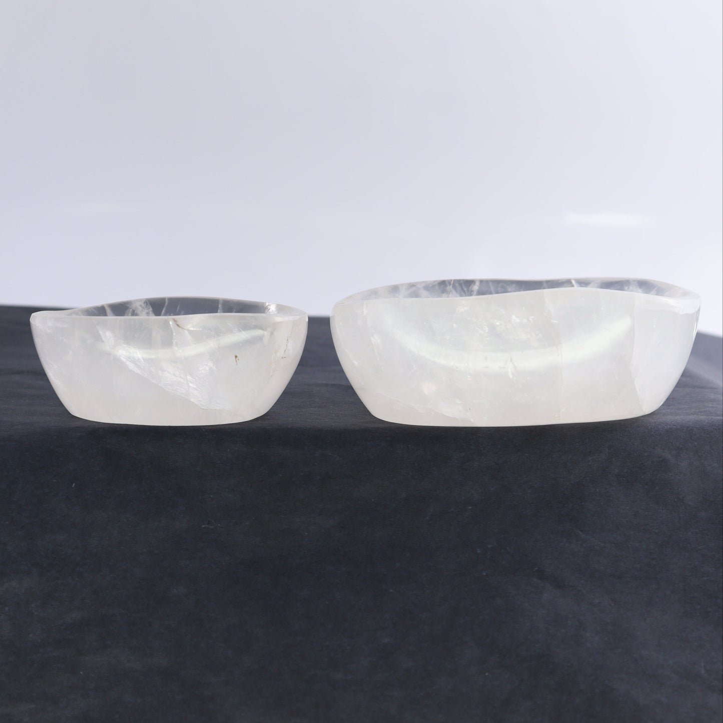 Clear Quartz Bowls Set of 6 - Expert Wholesale and Supplier of Wholesale Crystals & Bulk Gemstones, ["Bowls","Clear Quartz","Madagascar","Quartz"]