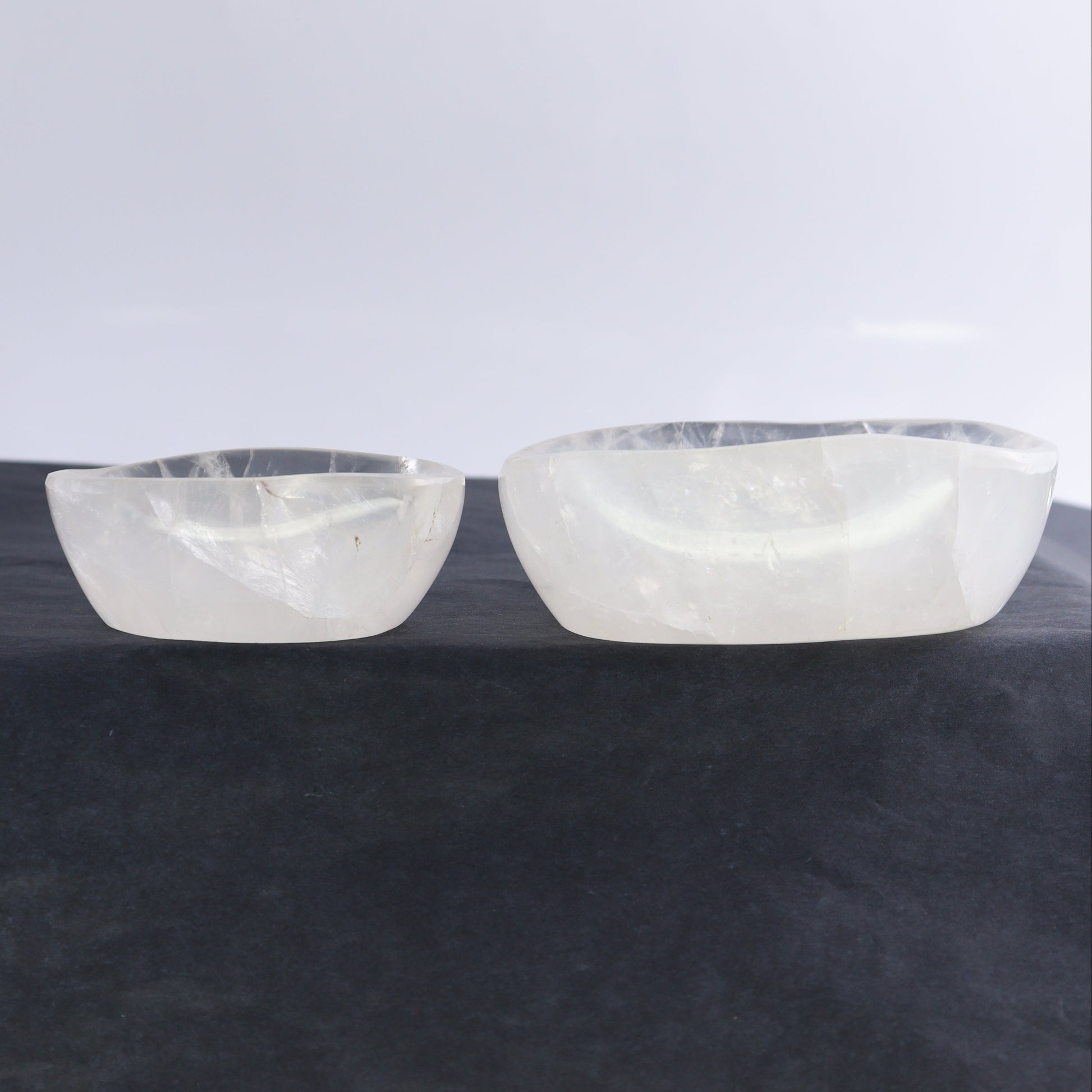 Clear Quartz Bowls Set of 6 - Expert Wholesale and Supplier of Wholesale Crystals & Bulk Gemstones, ["Bowls","Clear Quartz","Madagascar","Quartz"]