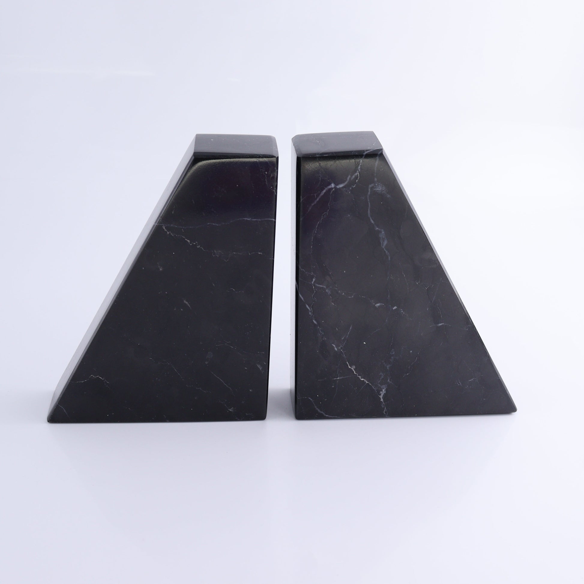 One Pair of Black Marble Polished Bookends - Expert Wholesale and Supplier of Wholesale Crystals & Bulk Gemstones, ["Black Marble","Bookends","Catalog Onyx","Marble","Mexico"]