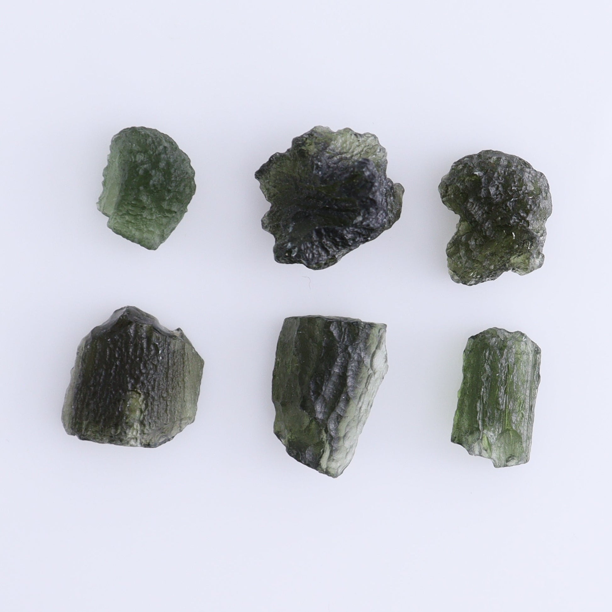 Moldavite Pieces Set of 6 - Expert Wholesale and Supplier of Wholesale Crystals & Bulk Gemstones, ["Czech Republic","Moldavite","Pieces"]