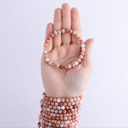 One Cotton Candy Agate 5 - 6 mm Bracelet