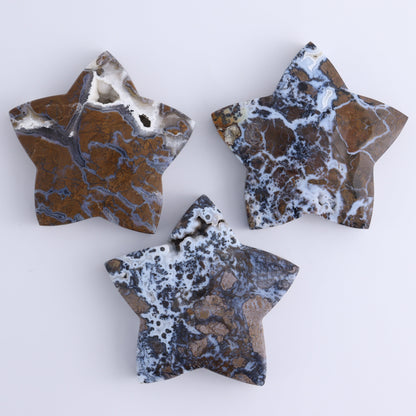 Brecciated Jasper Moon & Stars Set of 6 - Expert Wholesale and Supplier of Wholesale Crystals & Bulk Gemstones, ["Brecciated Jasper","Indonesia","moons","stars"]