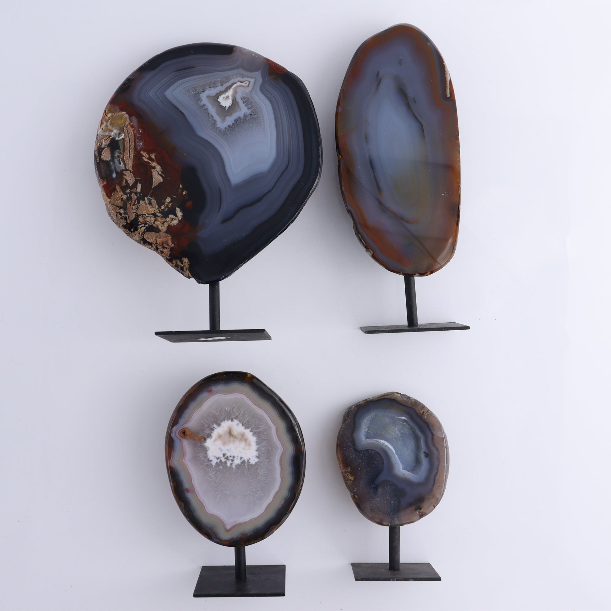 Agate on Pins Set of 4 - Expert Wholesale and Supplier of Wholesale Crystals & Bulk Gemstones, ["Agate","Brazil","On Pins"]