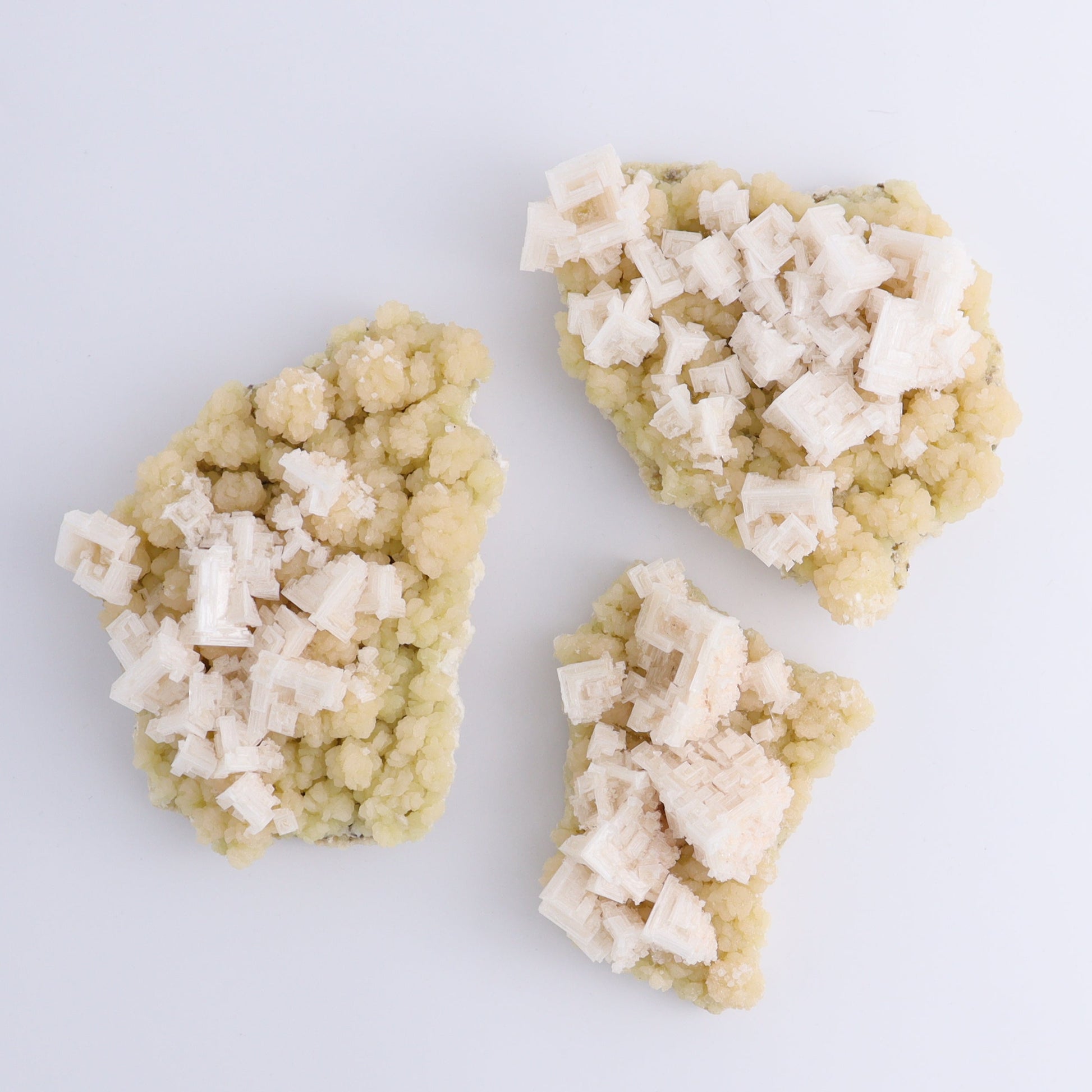 Halite Set of 6 - Expert Wholesale and Supplier of Wholesale Crystals & Bulk Gemstones, ["Halite","halite on trona","United States"]