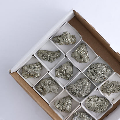 Pyrite Clusters Set of 12