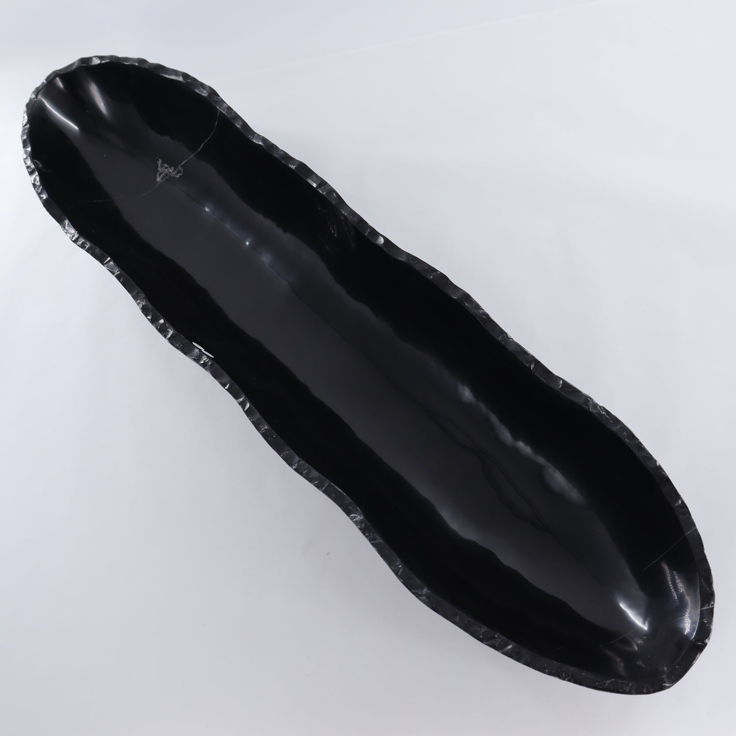 Black Marble Canoe Bowl - Expert Wholesale and Supplier of Wholesale Crystals & Bulk Gemstones, ["Black Marble","Bowls","canoe","Marble","Mexico"]