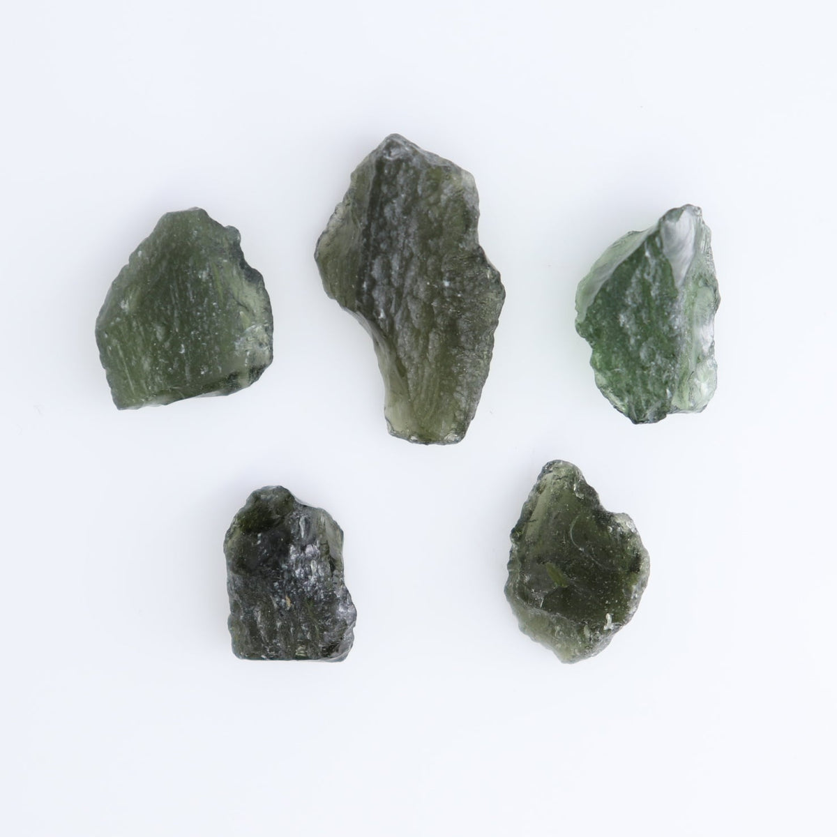 Moldavite Pieces Set of 5