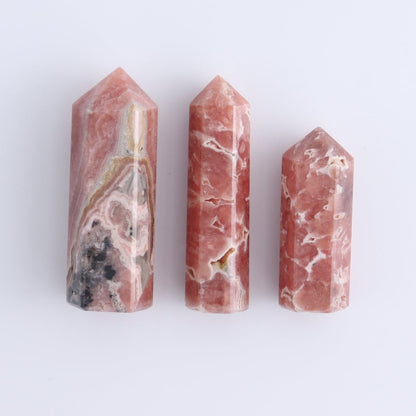 Rhodochrosite Towers Set of 8