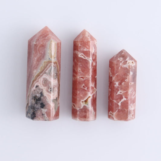 Rhodochrosite Towers Set of 8