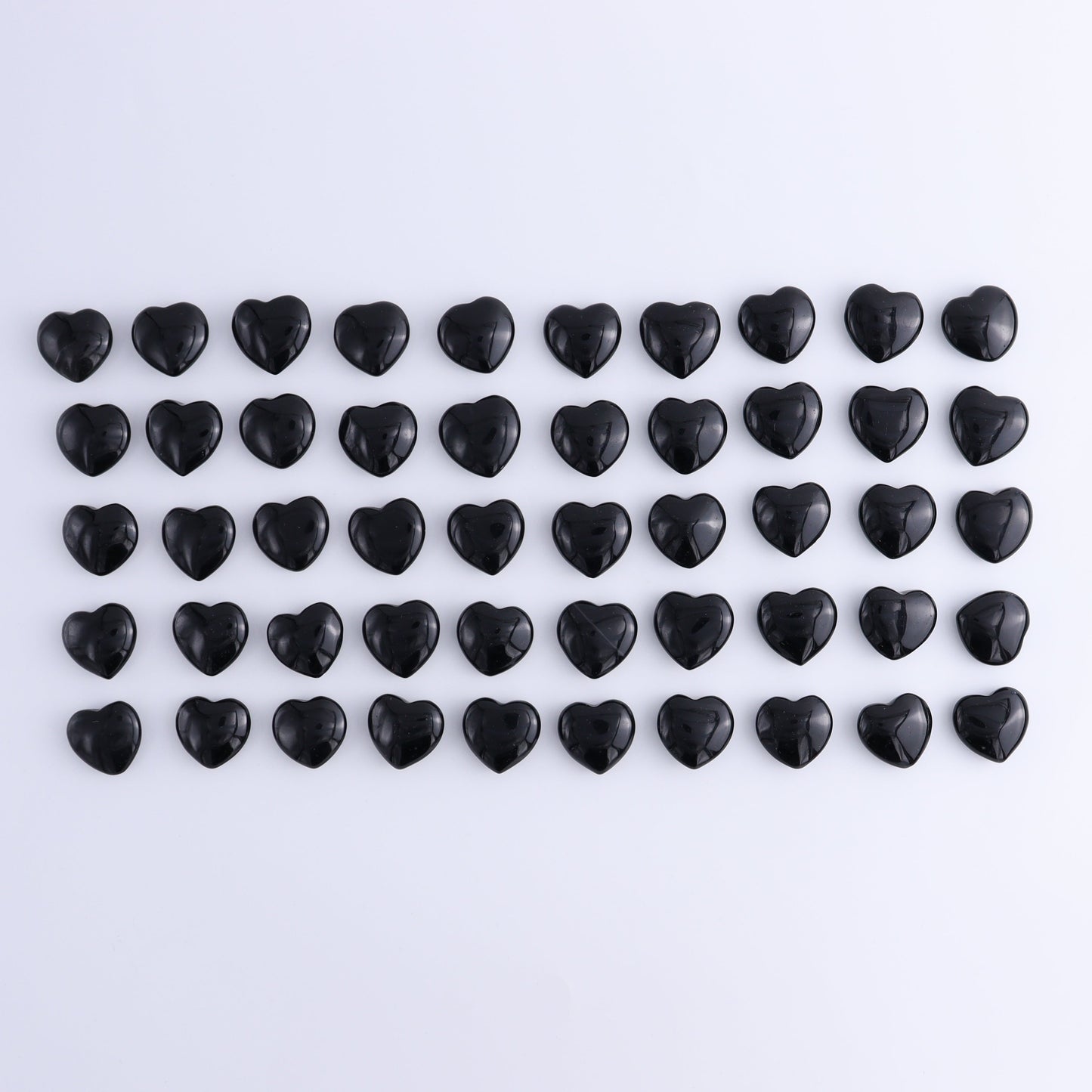 50 pcs Mini Obsidian Hearts - Expert Wholesale and Supplier of Wholesale Crystals & Bulk Gemstones, ["Hearts","Obsidian"]