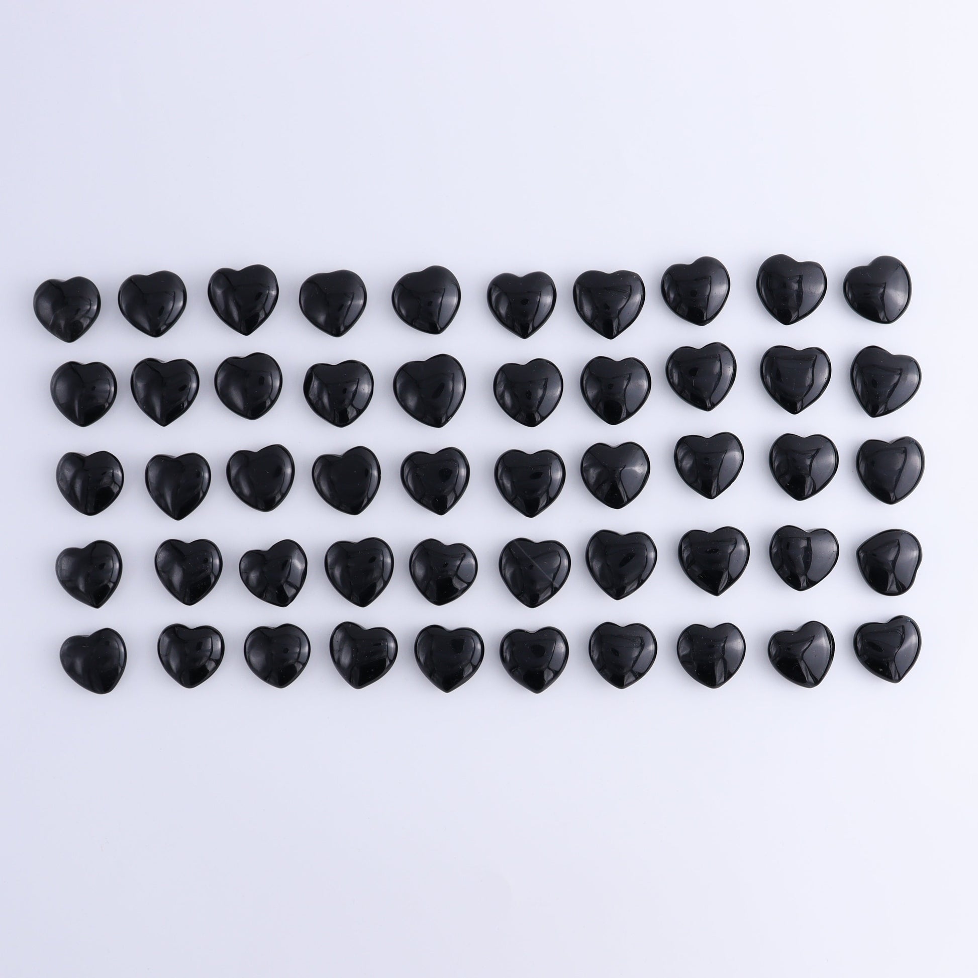50 pcs Mini Obsidian Hearts - Expert Wholesale and Supplier of Wholesale Crystals & Bulk Gemstones, ["Hearts","Obsidian"]