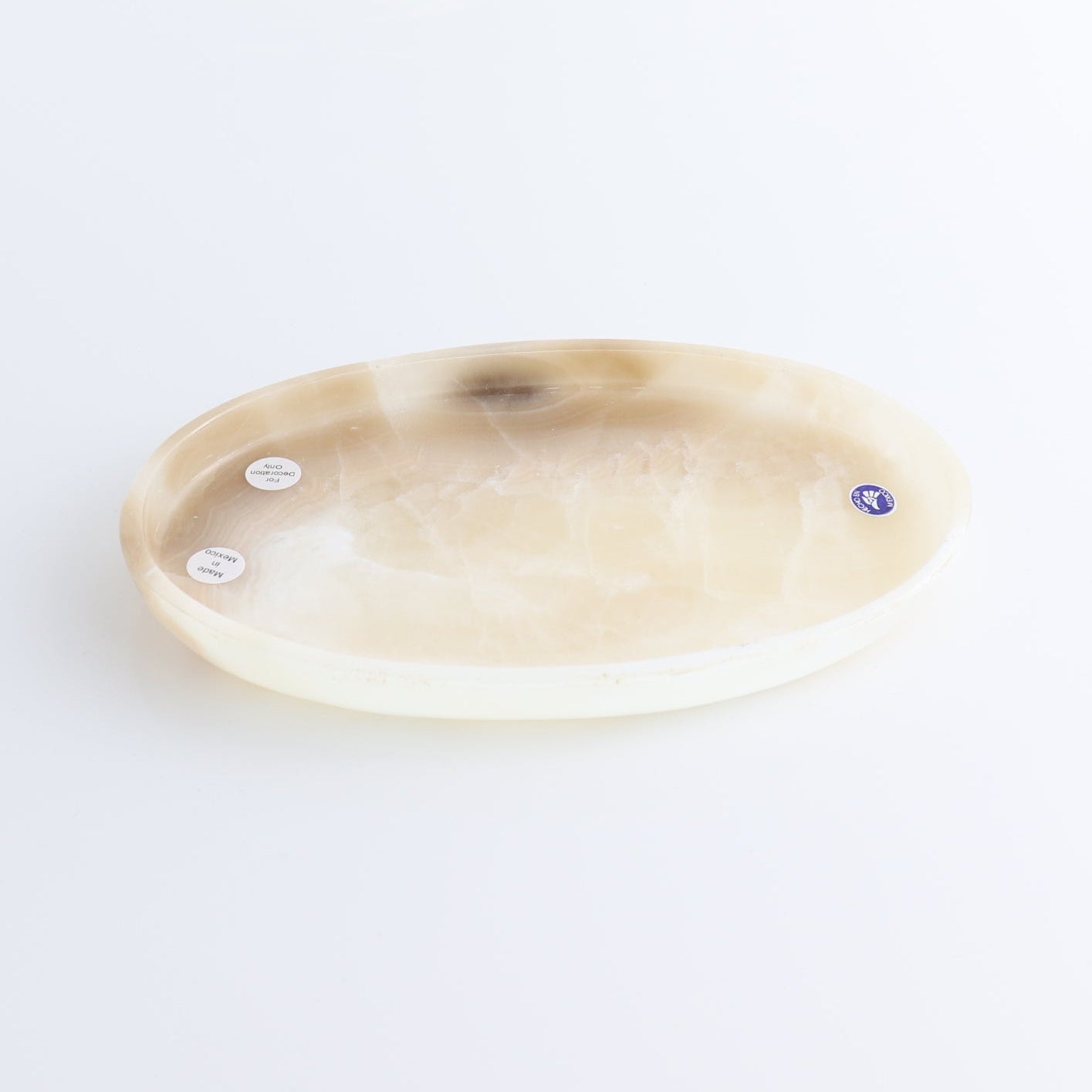 Mexican Onyx/Calcite Oval Dish Set of 4
