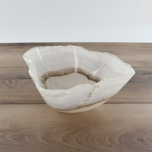 Mexican Onyx/Calcite Bowl 12" - Expert Wholesale and Supplier of Wholesale Crystals & Bulk Gemstones, ["Bowls","Calcite","Mexico","onyx"]