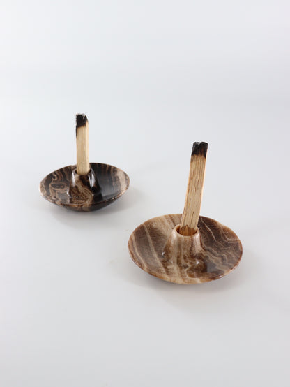 Chocolate Onyx Palo Santo / Incense Holders Set of 6 - Expert Wholesale and Supplier of Wholesale Crystals & Bulk Gemstones, []